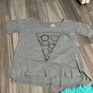 Pizza Grey T-Shirt.